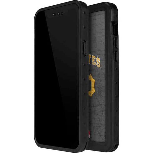 MLB Pittsburgh Pirates - Solid Distressed iPhone 12 Pro Waterproof Case