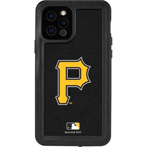 MLB Pittsburgh Pirates - Solid Distressed iPhone 12 Pro Waterproof Case