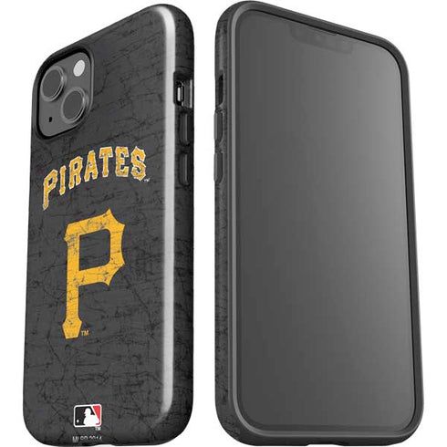 MLB Pittsburgh Pirates - Solid Distressed iPhone 13 Impact Case