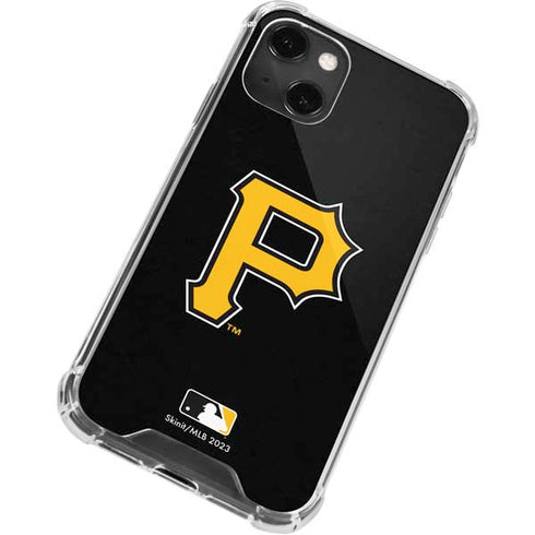 MLB Pittsburgh Pirates - Solid Distressed iPhone 13 Mini Clear Case