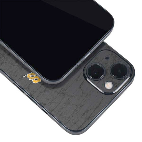 MLB Pittsburgh Pirates - Solid Distressed iPhone 13 Mini Skin