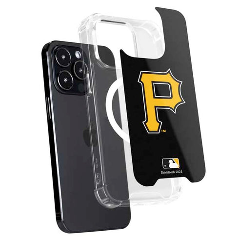 MLB Pittsburgh Pirates - Solid Distressed iPhone 13 Pro MagSafe Case