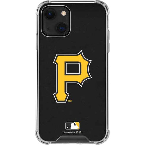 MLB Pittsburgh Pirates - Solid Distressed iPhone 14 Clear Case