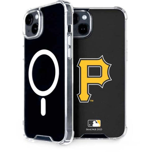 MLB Pittsburgh Pirates - Solid Distressed iPhone 15 Plus MagSafe Case