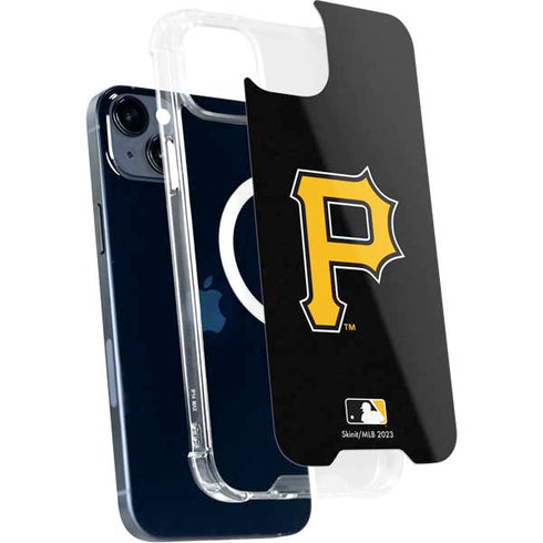 MLB Pittsburgh Pirates - Solid Distressed iPhone 15 Plus MagSafe Case