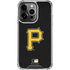 MLB Pittsburgh Pirates - Solid Distressed iPhone 14 Pro Clear Case
