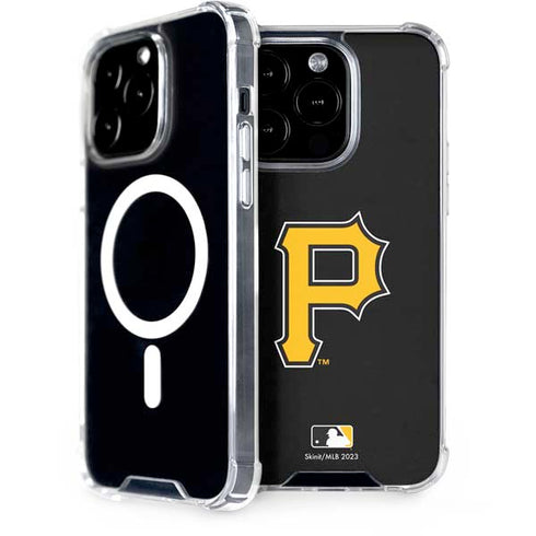 MLB Pittsburgh Pirates - Solid Distressed iPhone 14 Pro MagSafe Case