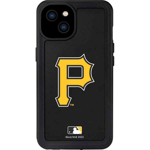 MLB Pittsburgh Pirates - Solid Distressed iPhone 15 Plus Waterproof Case