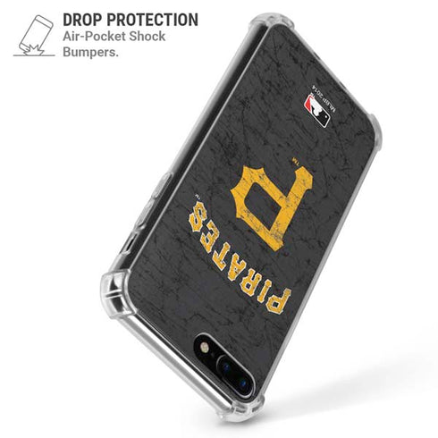 MLB Pittsburgh Pirates - Solid Distressed iPhone 7/8 Plus Clear Case