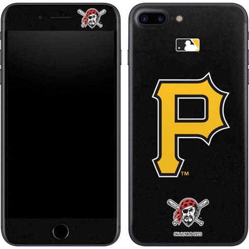 MLB Pittsburgh Pirates - Solid Distressed iPhone 8 Plus Skin
