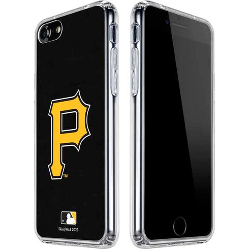 MLB Pittsburgh Pirates - Solid Distressed iPhone SE (2nd & 3rd Gen) Clear Case