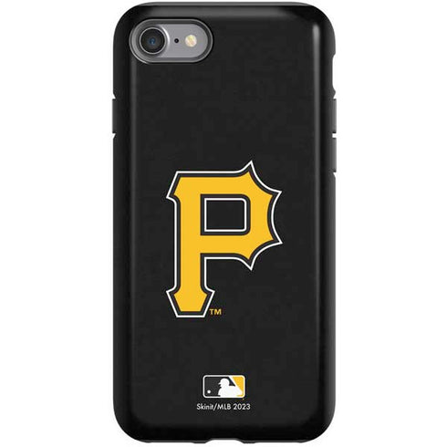 MLB Pittsburgh Pirates - Solid Distressed iPhone SE (2nd & 3rd Gen) Pro Case