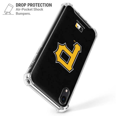MLB Pittsburgh Pirates - Solid Distressed iPhone XR Clear Case