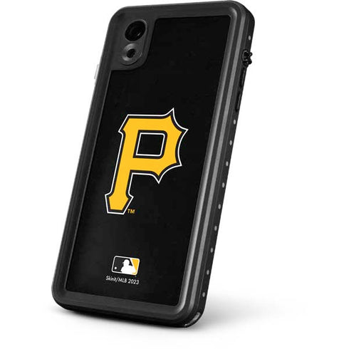 MLB Pittsburgh Pirates - Solid Distressed iPhone XR Waterproof Case