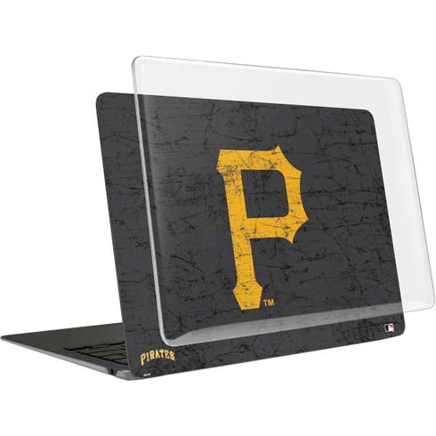 MLB Pittsburgh Pirates - Solid Distressed MacBook Air 13in (2020) Case plus Skin