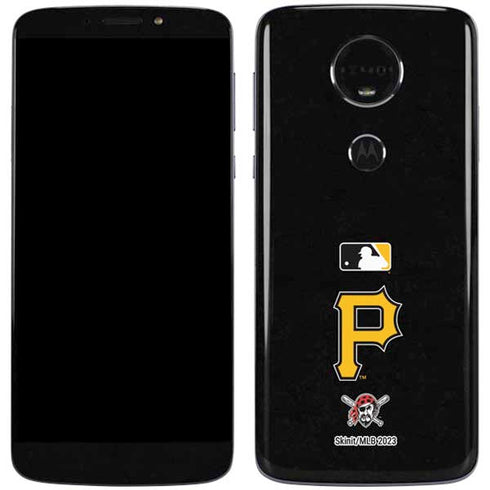 MLB Pittsburgh Pirates - Solid Distressed Moto E5 Plus Skin
