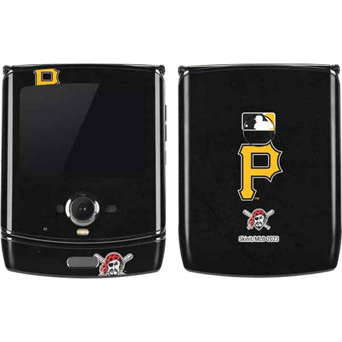 MLB Pittsburgh Pirates - Solid Distressed Motorola RAZR Skin