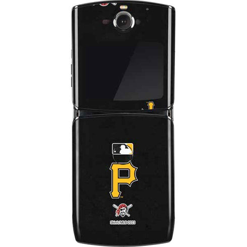 MLB Pittsburgh Pirates - Solid Distressed Motorola RAZR Skin