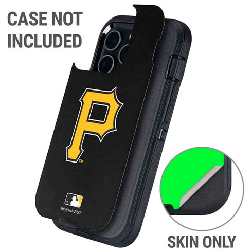 MLB Pittsburgh Pirates - Solid Distressed Otterbox Defender iPhone Skin