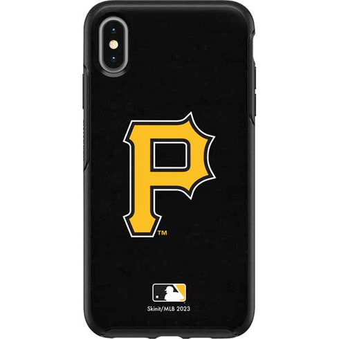 MLB Pittsburgh Pirates - Solid Distressed Otterbox Symmetry iPhone Skin