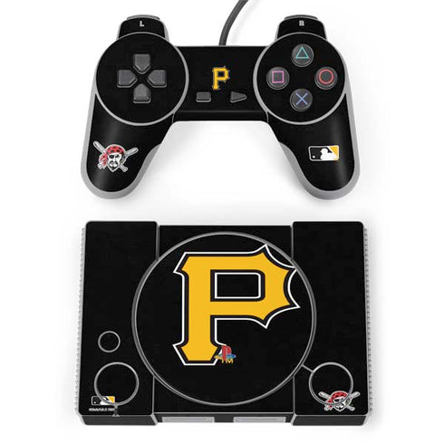 MLB Pittsburgh Pirates - Solid Distressed PlayStation Classic Bundle Skin