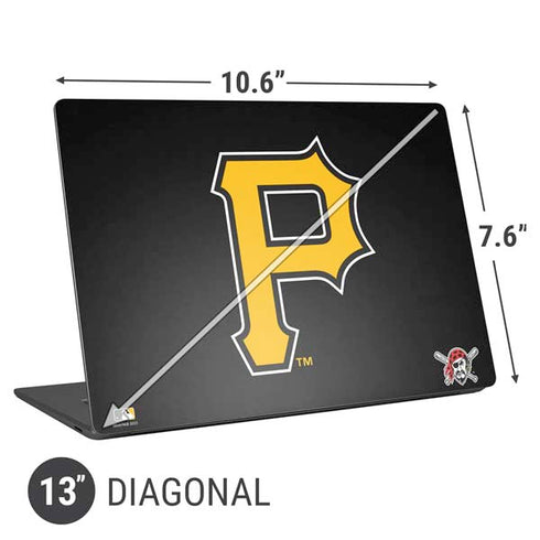MLB Pittsburgh Pirates - Solid Distressed Universal Laptop 13in (10.6 x 7.6in) Skin