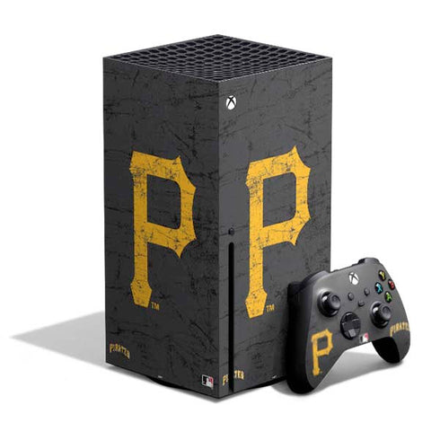 MLB Pittsburgh Pirates - Solid Distressed Xbox Series X Bundle Skin
