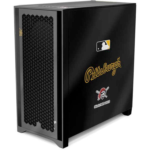 MLB Pittsburgh Pirates Alternate/Away Jersey Corsair 4000D Tempered Glass Mid-Tower ATX Case Skin