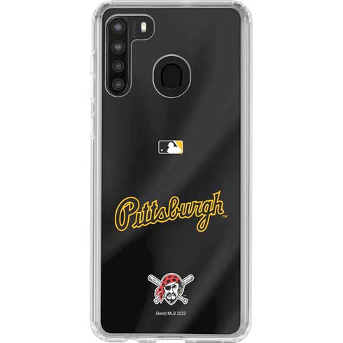 MLB Pittsburgh Pirates Alternate/Away Jersey Galaxy A21 Clear Case