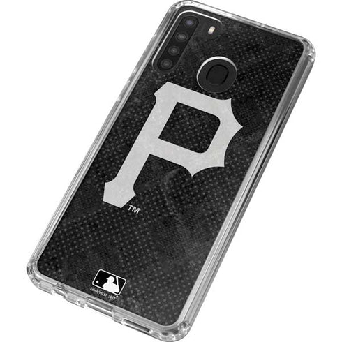 MLB Pittsburgh Pirates Dark Wash Galaxy A21 Clear Case