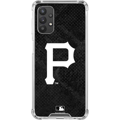 MLB Pittsburgh Pirates Dark Wash Galaxy A32 5G Clear Case