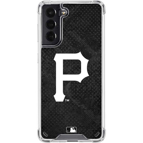 MLB Pittsburgh Pirates Dark Wash Galaxy S21 5G Clear Case