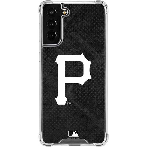 MLB Pittsburgh Pirates Dark Wash Galaxy S21 FE Clear Case