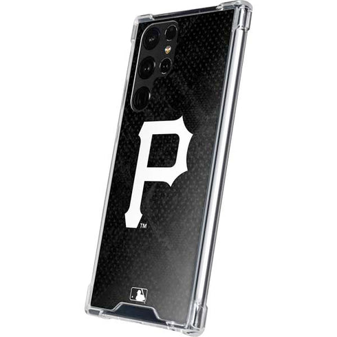 MLB Pittsburgh Pirates Dark Wash Galaxy S22 Ultra Clear Case