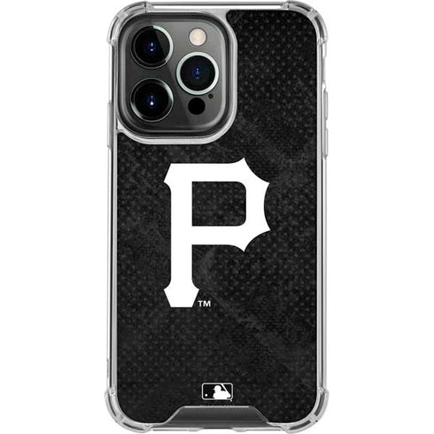 MLB Pittsburgh Pirates Dark Wash iPhone 14 Pro Clear Case
