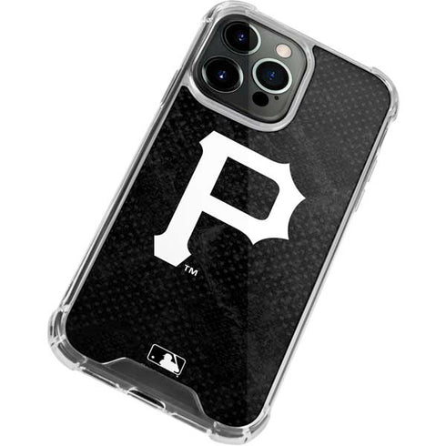 MLB Pittsburgh Pirates Dark Wash iPhone 14 Pro Clear Case