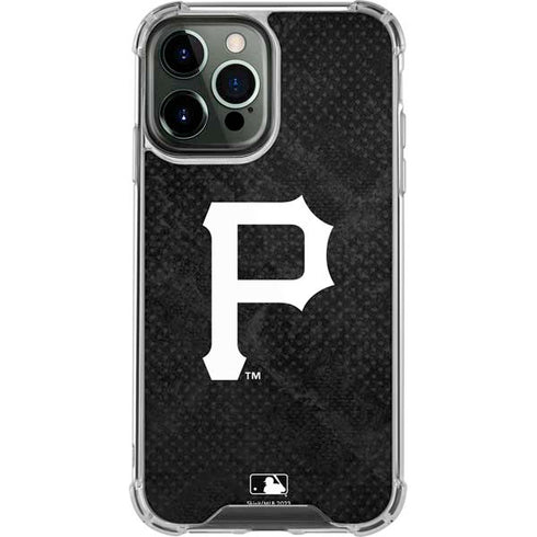 MLB Pittsburgh Pirates Dark Wash iPhone 15 Pro Max Clear Case