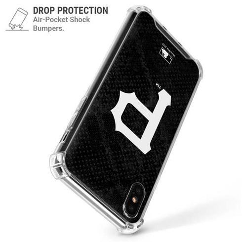 MLB Pittsburgh Pirates Dark Wash iPhone XS Max Clear Case