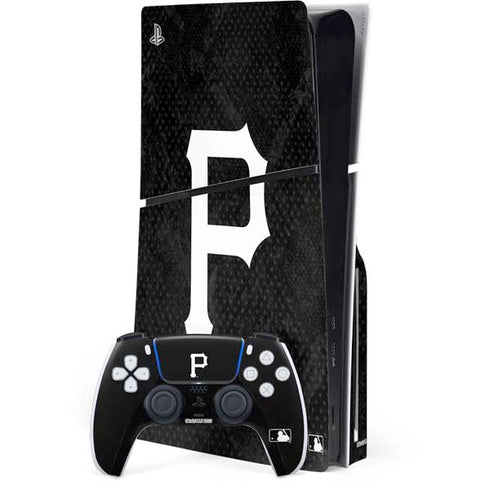 MLB Pittsburgh Pirates Dark Wash PS5 Slim Disk Bundle Skin
