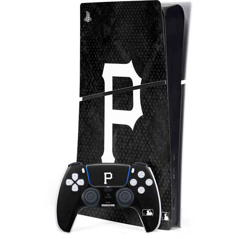 MLB Pittsburgh Pirates Dark Wash PS5 Slim Digital Edition Bundle Skin