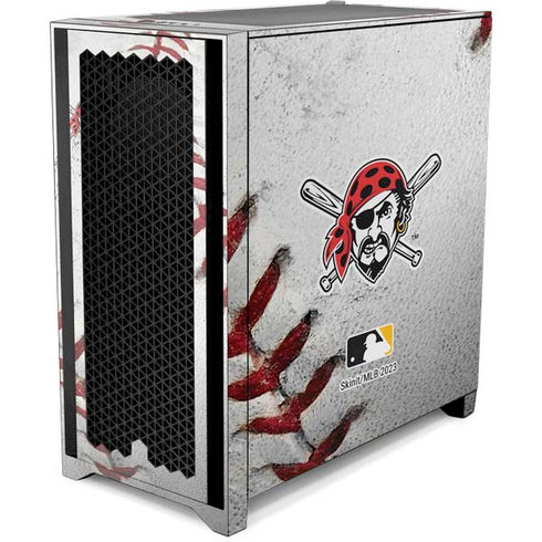 MLB Pittsburgh Pirates Game Ball Corsair 4000D Tempered Glass Mid-Tower ATX Case Skin