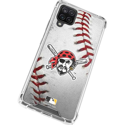 MLB Pittsburgh Pirates Game Ball Galaxy A12 Clear Case