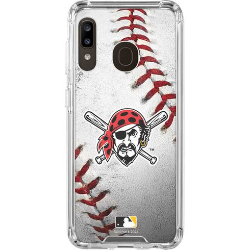 MLB Pittsburgh Pirates Game Ball Galaxy A30 Clear Case