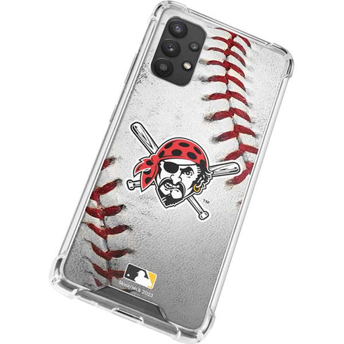 MLB Pittsburgh Pirates Game Ball Galaxy A32 5G Clear Case