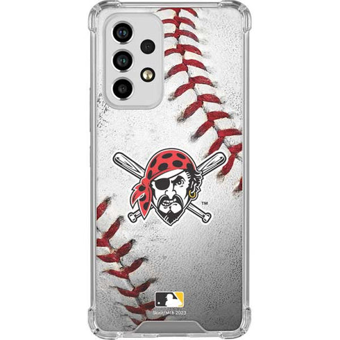 MLB Pittsburgh Pirates Game Ball Galaxy A53 5G Clear Case