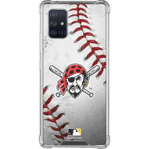 MLB Pittsburgh Pirates Game Ball Galaxy A71 5G Clear Case