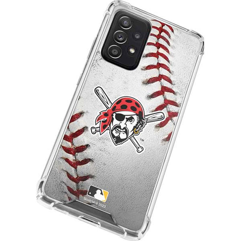 MLB Pittsburgh Pirates Game Ball Galaxy A72 5G Clear Case