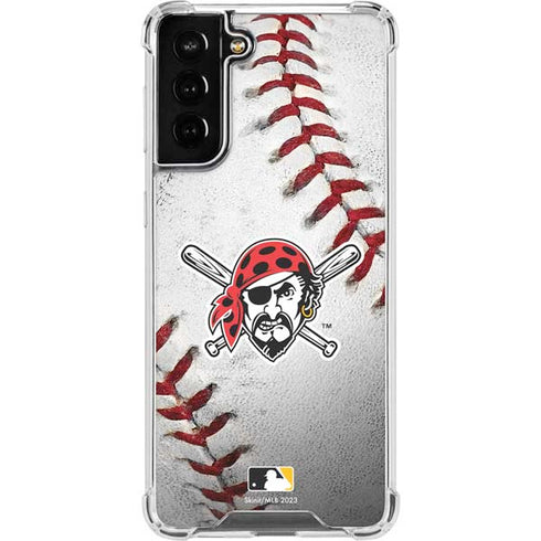 MLB Pittsburgh Pirates Game Ball Galaxy S21 FE Clear Case