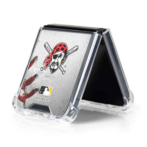 MLB Pittsburgh Pirates Game Ball Galaxy Z Flip5 5G Clear Case