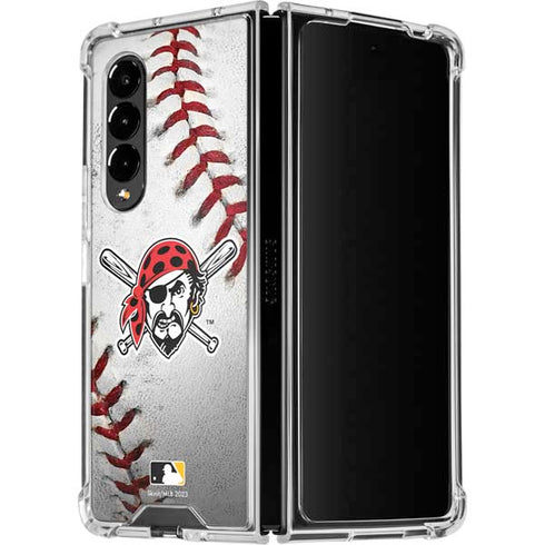 MLB Pittsburgh Pirates Game Ball Galaxy Z Fold4 5G Clear Case